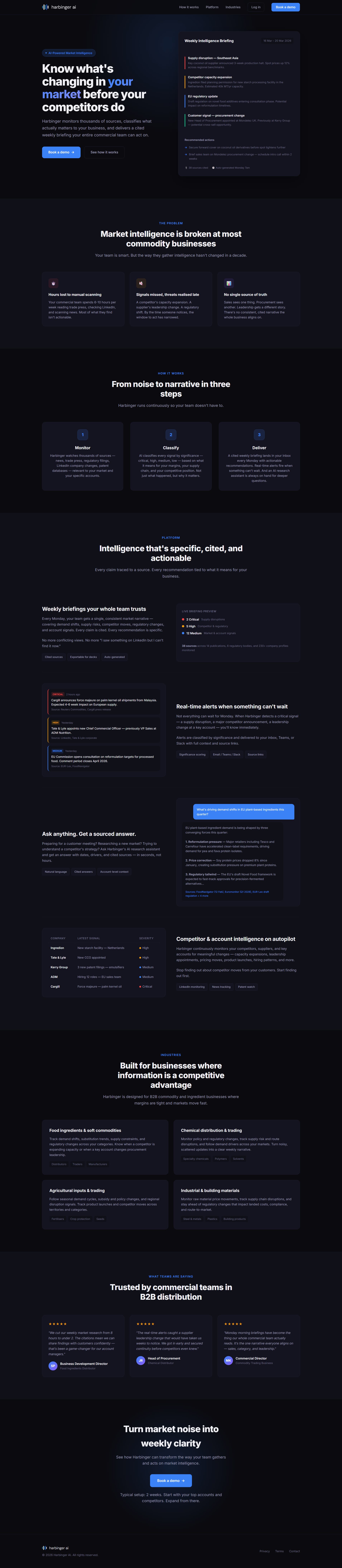 Harbinger AI project
